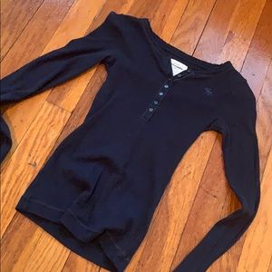 Navy Abercrombie long sleeve